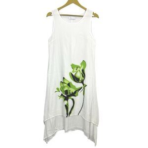 Vintage Womens Asymmetric Floral Dress Size S Layered Gauzy Cottage Fairy Y2K